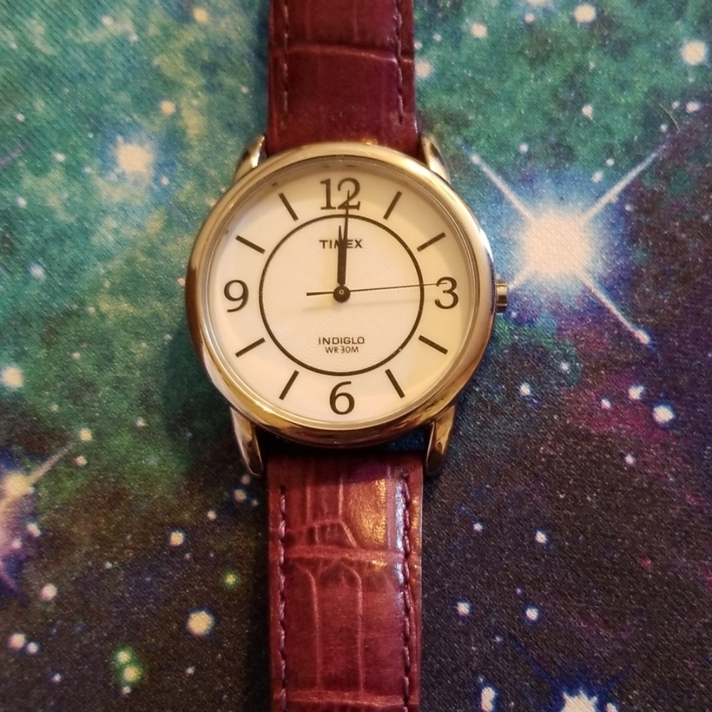 Purple Timex Indiglo Watch